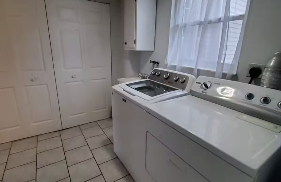 In-unit laundry room