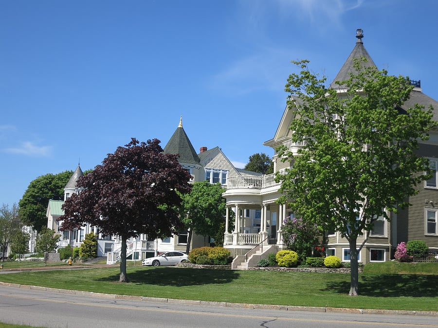 Adjacent houses on Eastern Prom.