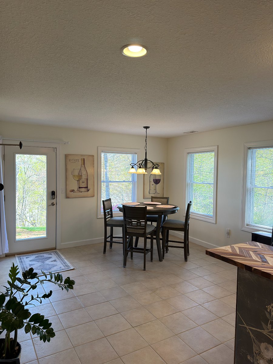 Kitchen looking back toward the front door and dining area
