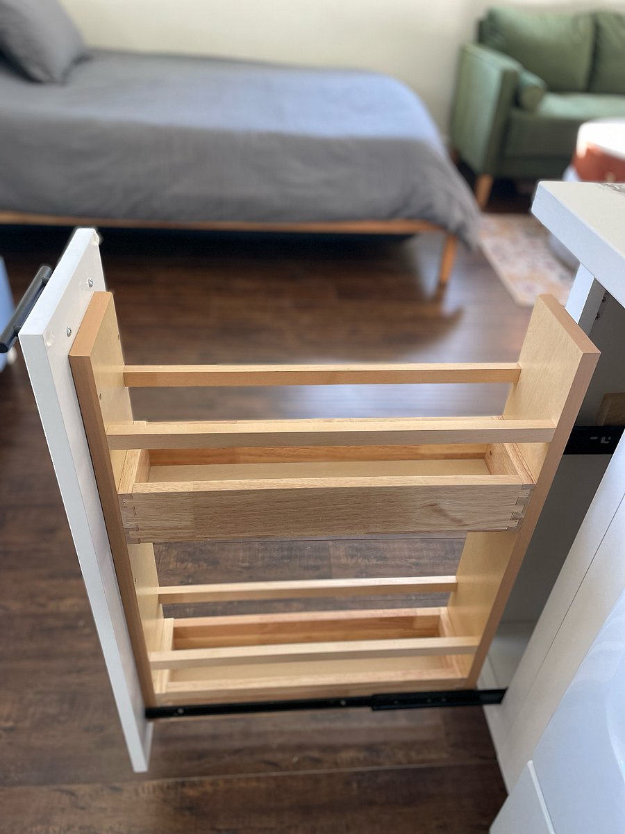Custom spice drawer.