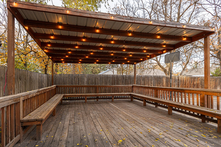 Pergola out back