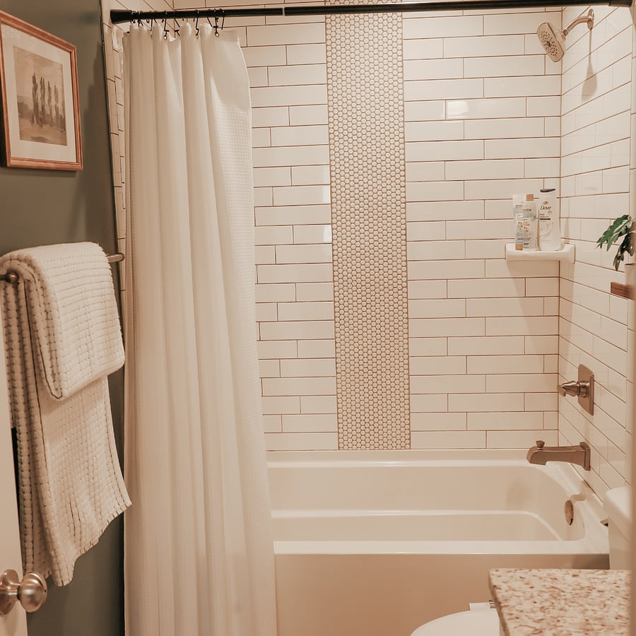 second bathroom with soaking tub
