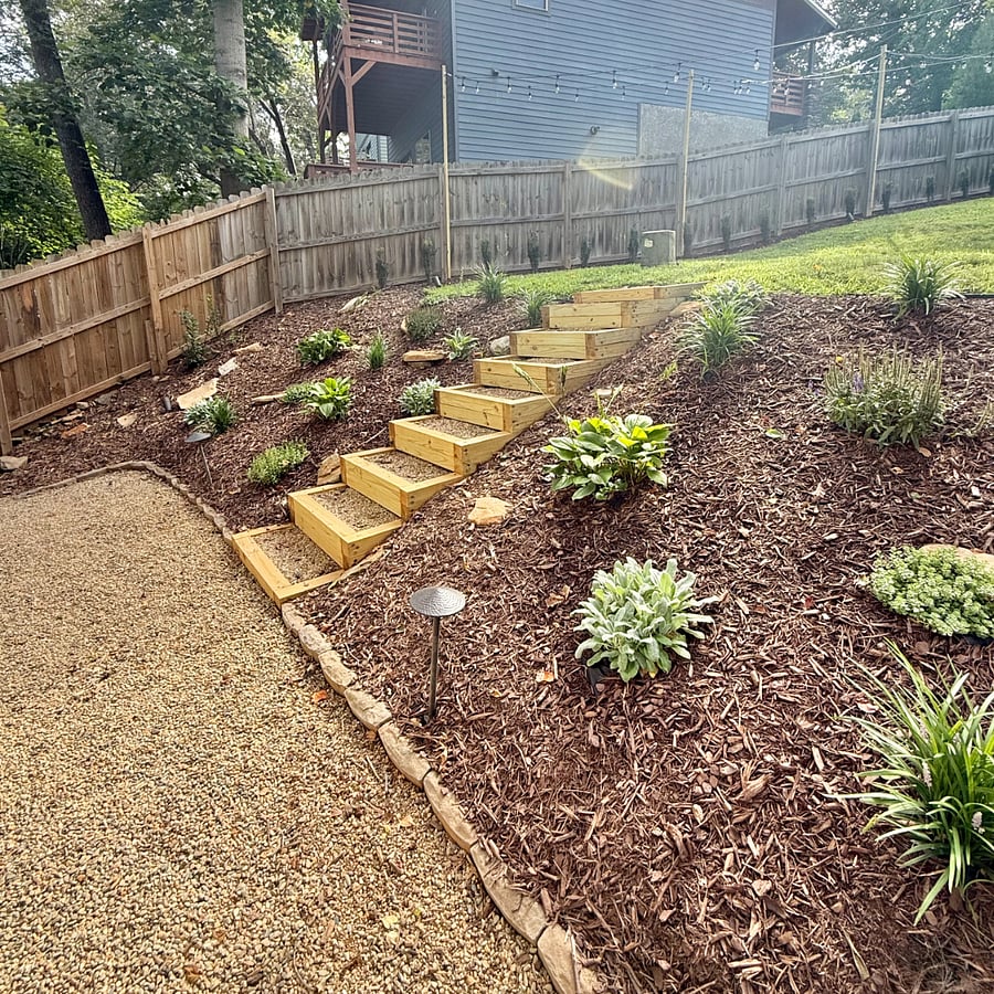 private fully fenced backyard