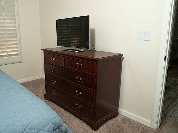 Master Bedroom Dresser and TV