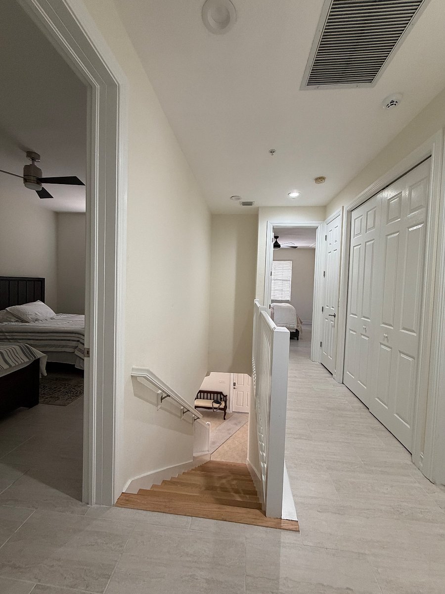 Hallway and spacious walk in closets in every bedroom