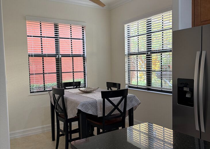 Breakfast area in kitchen