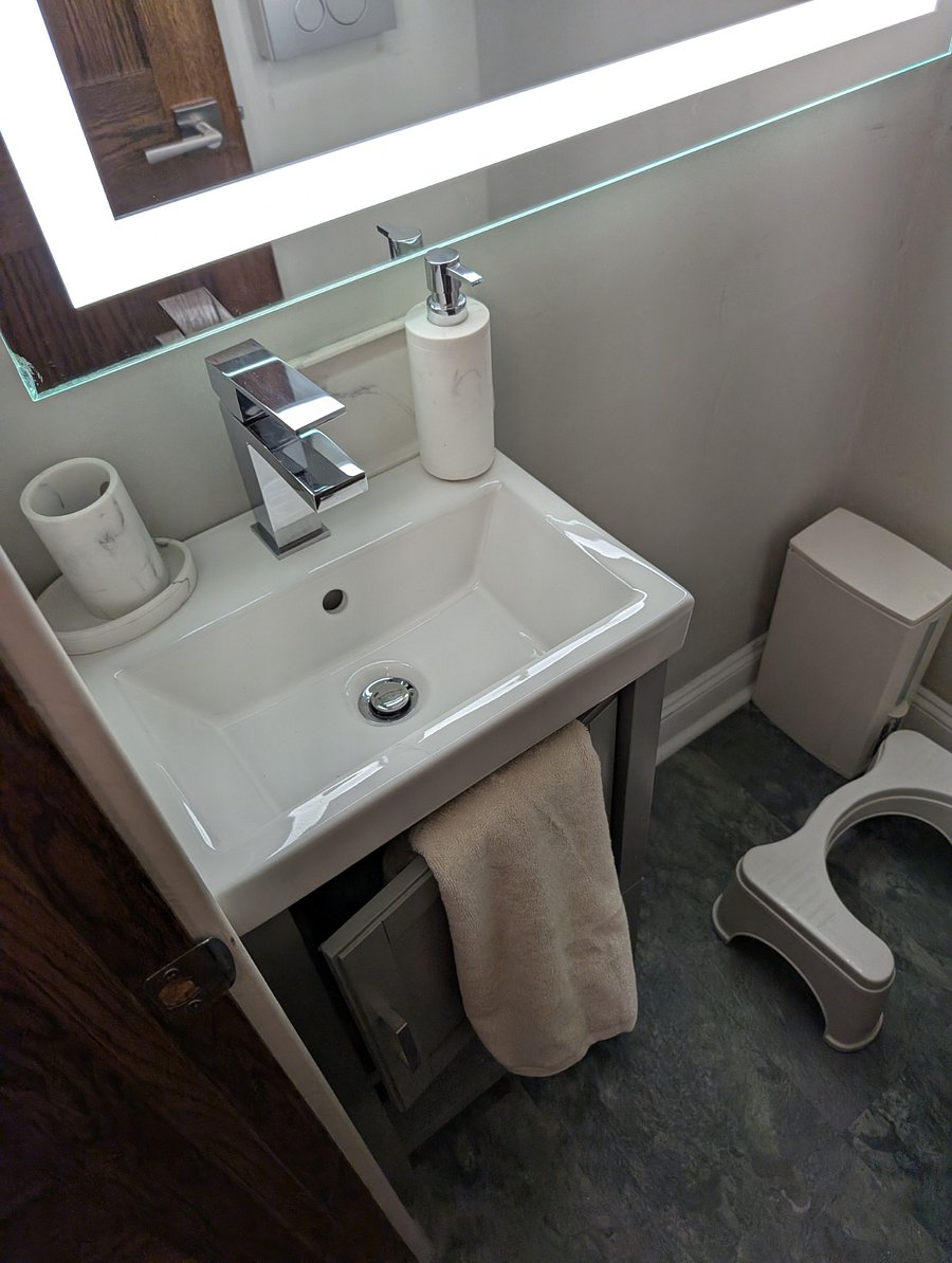 Downstairs half bath