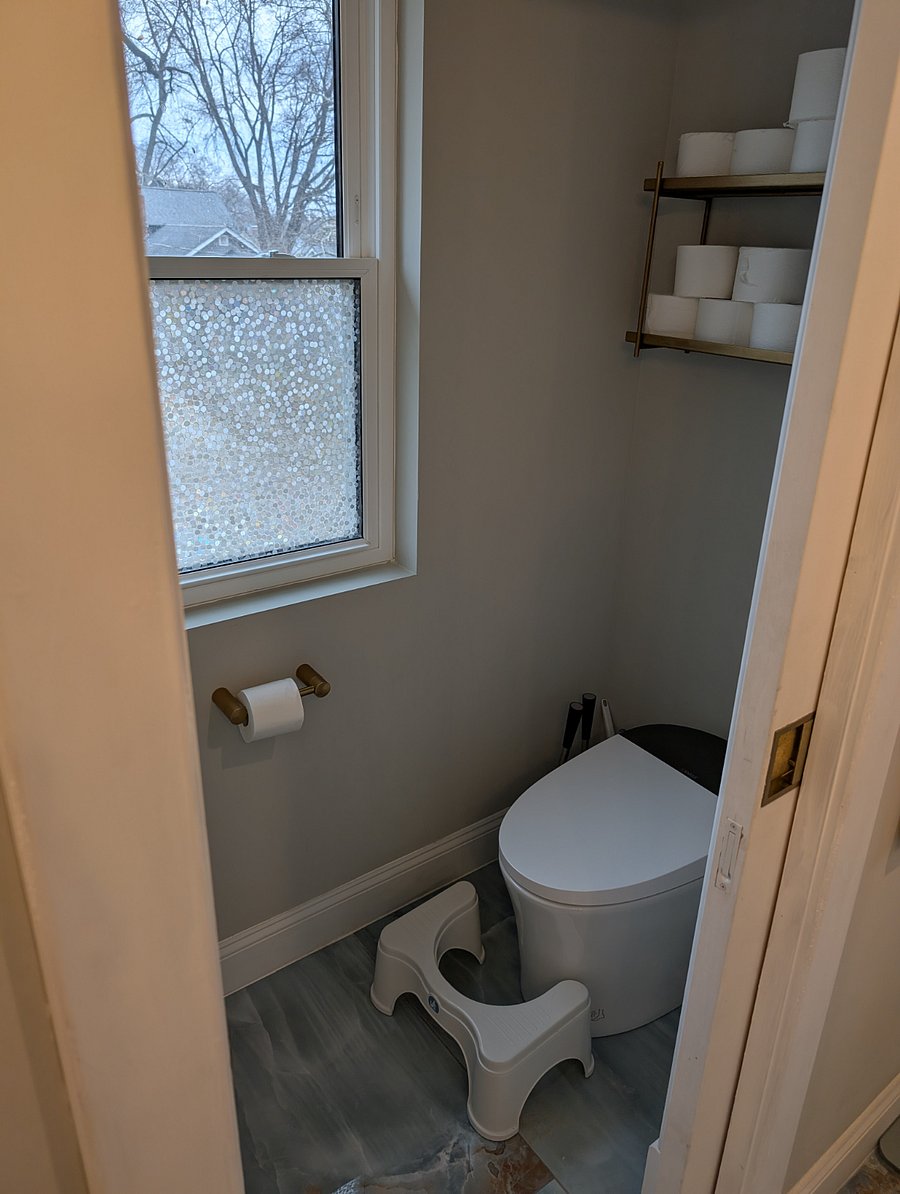 Master bathroom - private toilet room