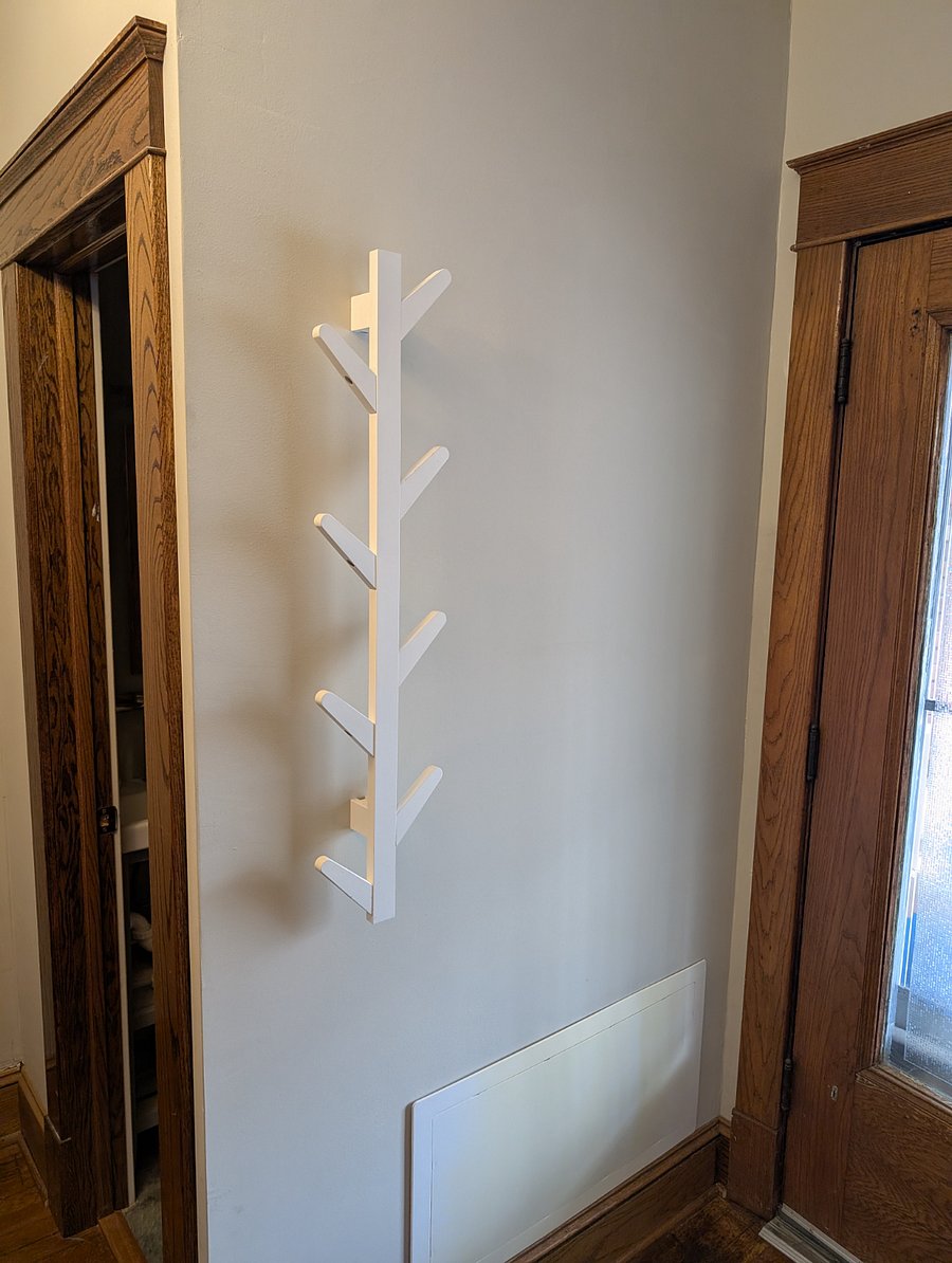 Foyer coat rack