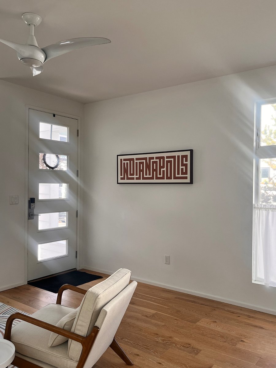 Bright entry way with local flare