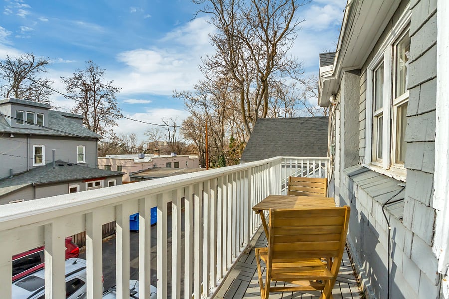 Cute patio set to enjoy breakfast while basking in the light!
