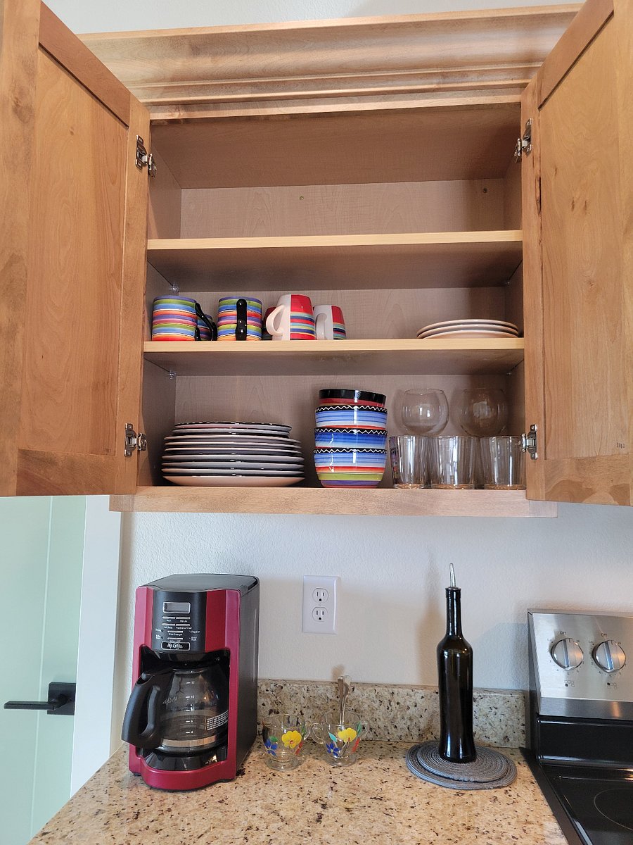 Fully stocked with eating and cooking essentials 