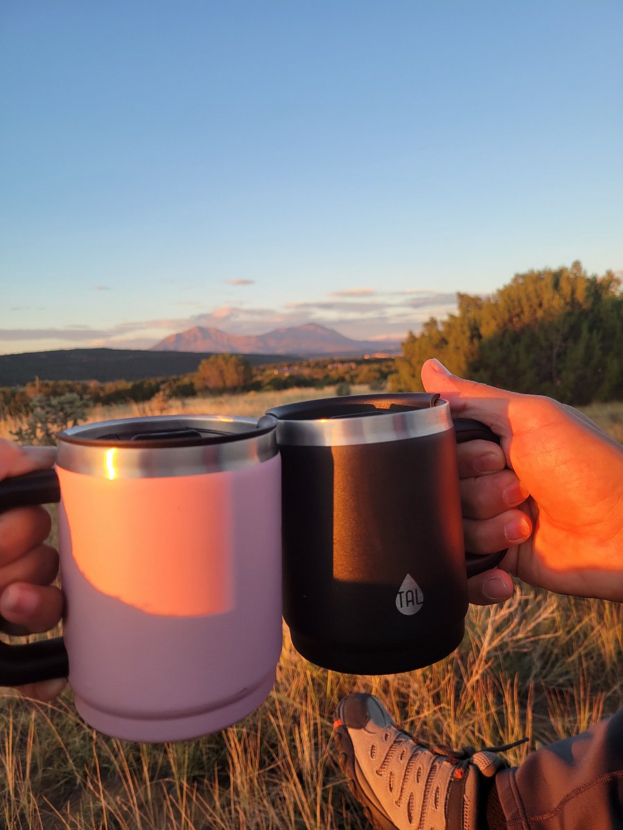 Morning coffee at the Casita.
