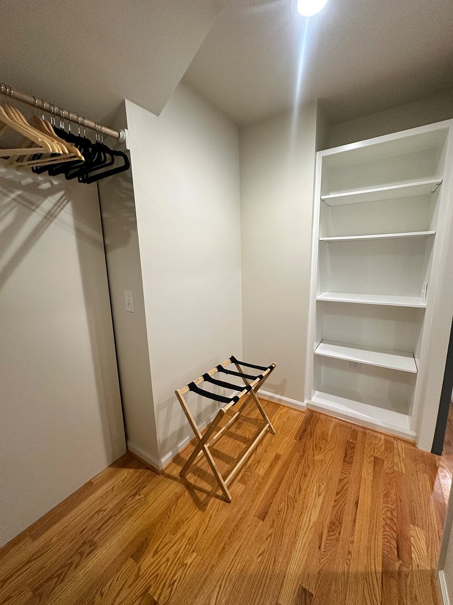 Master bedroom walk in closet.