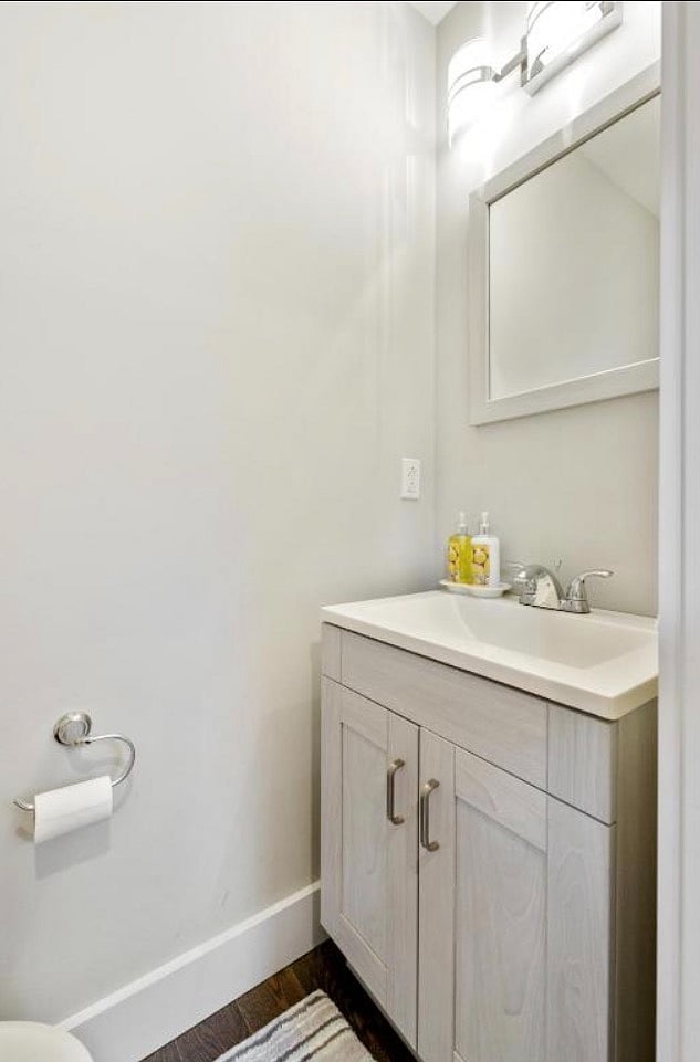 1/2 bath first floor