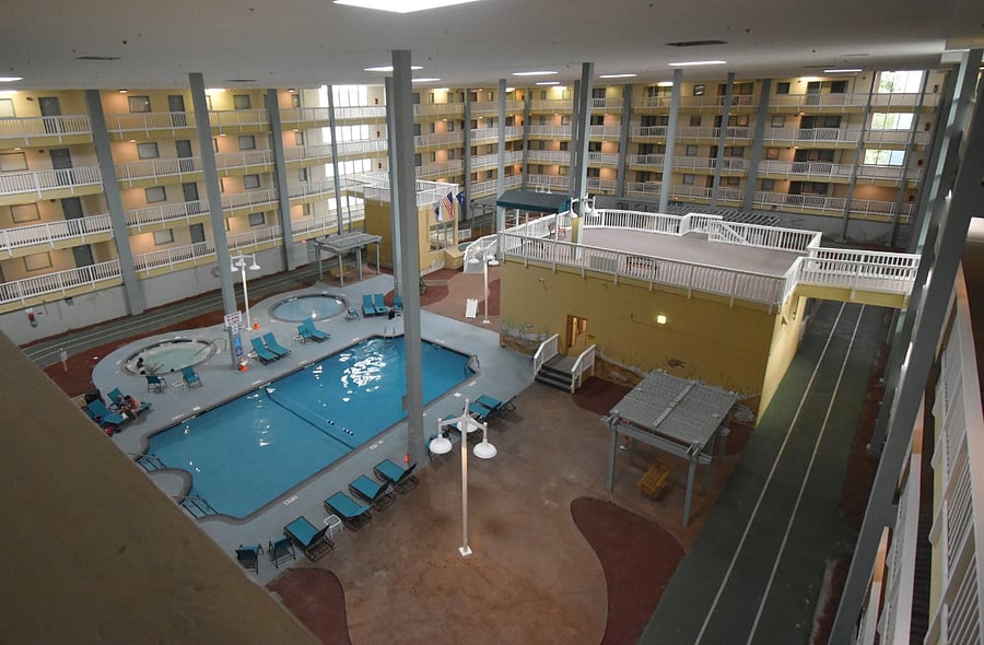 Indoor pool in building 3