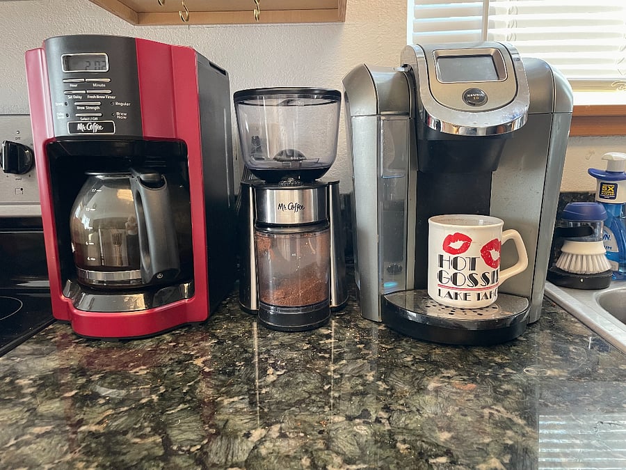Choice of coffee makers.