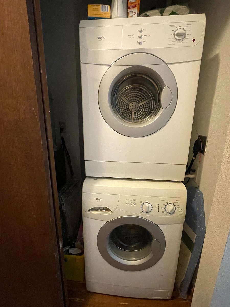 Washer and dryer in the unit.,