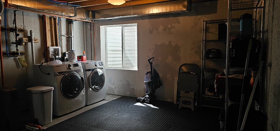 Downstairs - washer/dryer area and miscellaneous storage, etc.