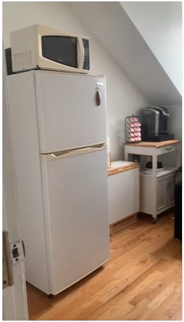 attic kitchenette