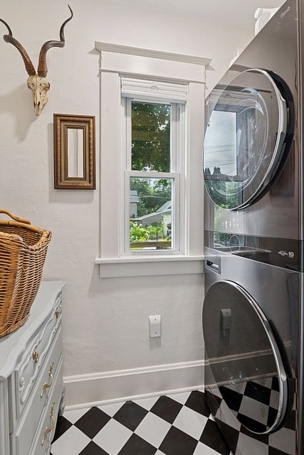 First floor washer and dryer