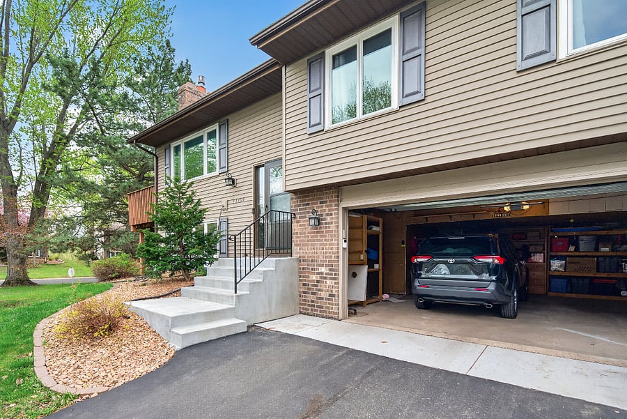 Plenty of garage space for 2 medium size vehicles and extra storage space for your use.