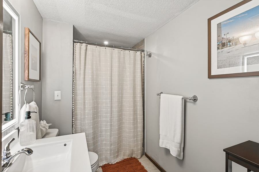 Lower level 3/4 bath (shower)