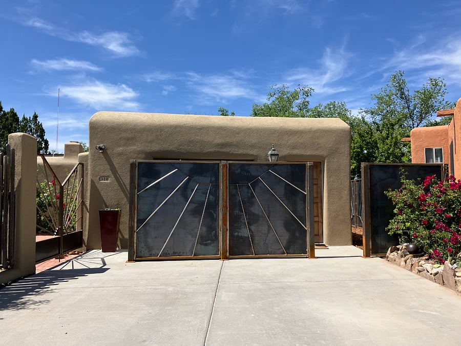Entrance. Outdoor space is fully fenced and private.