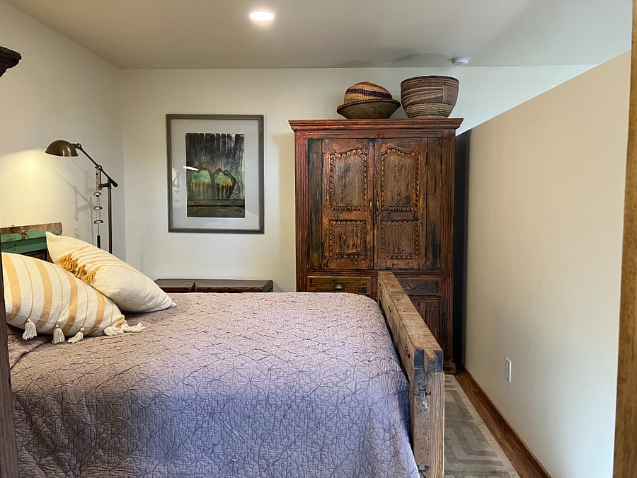 Armoire for storing clothing, etc.