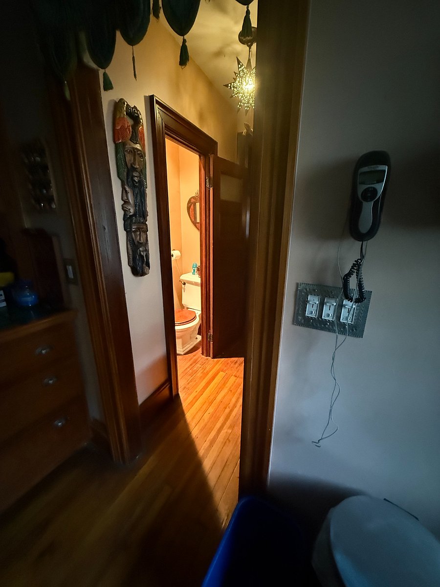 Powder room (between kitchen and dining room)
