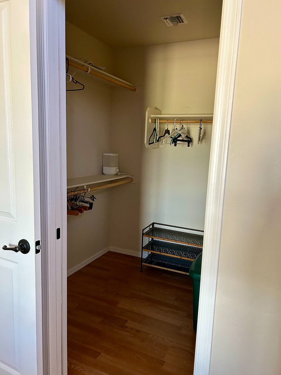 Primary walk in closet@