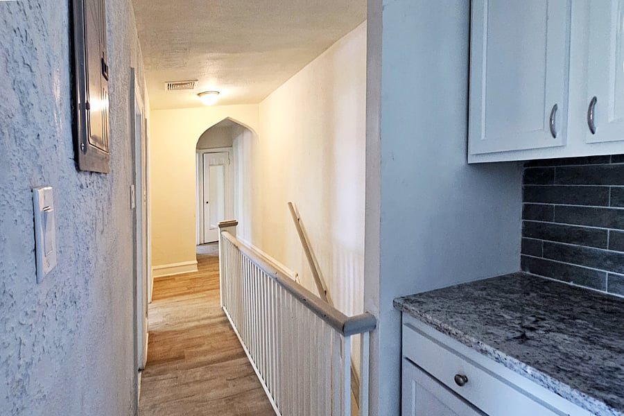 Second floor landing and hallway with ample light and 'Nana's Stash' where you'll find items you may have forgotten to bring!