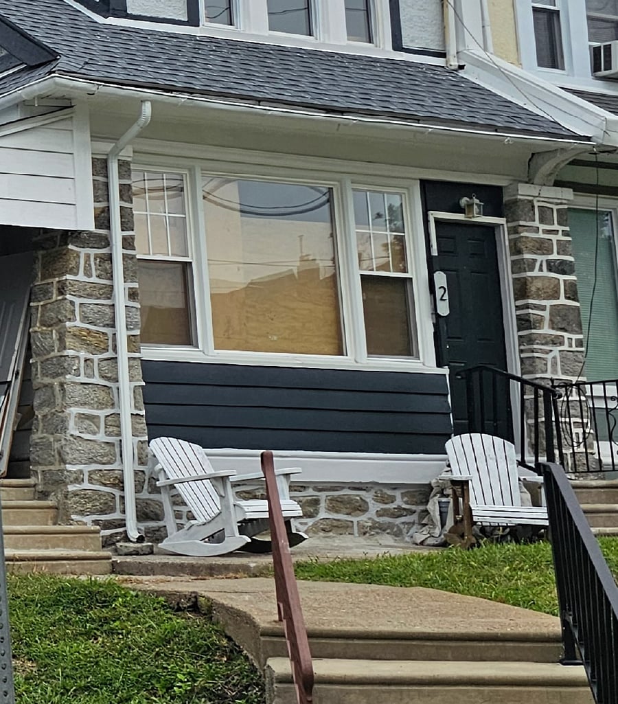 Your private entrance offers a patio seating area.