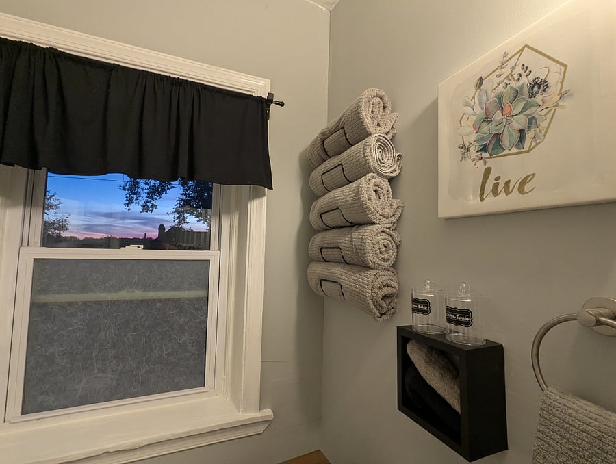 Basic linens and towels provided.