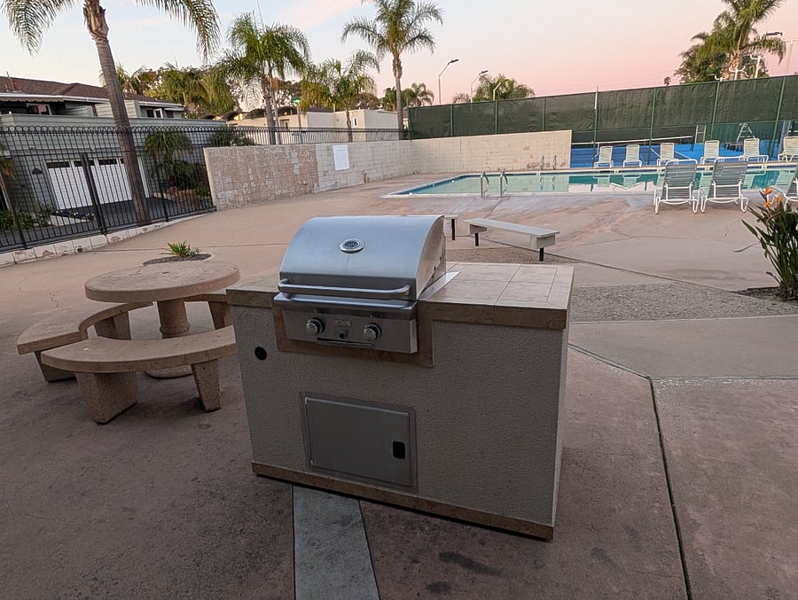 Association pool area - BBQ