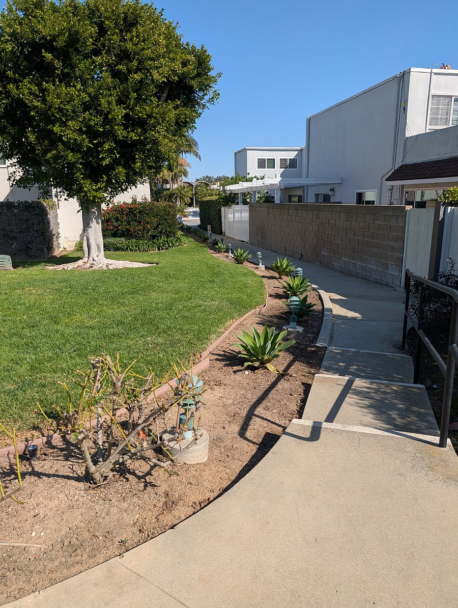 walkway to pool area