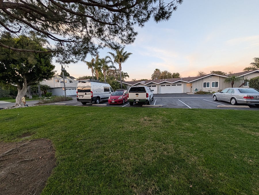 8 parking spots in front of house but must use parking decal, 1st come 1st serve parking