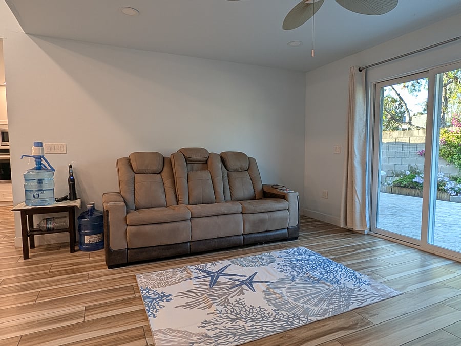 Living room power recliner can be 3 seater, or 2 seater.