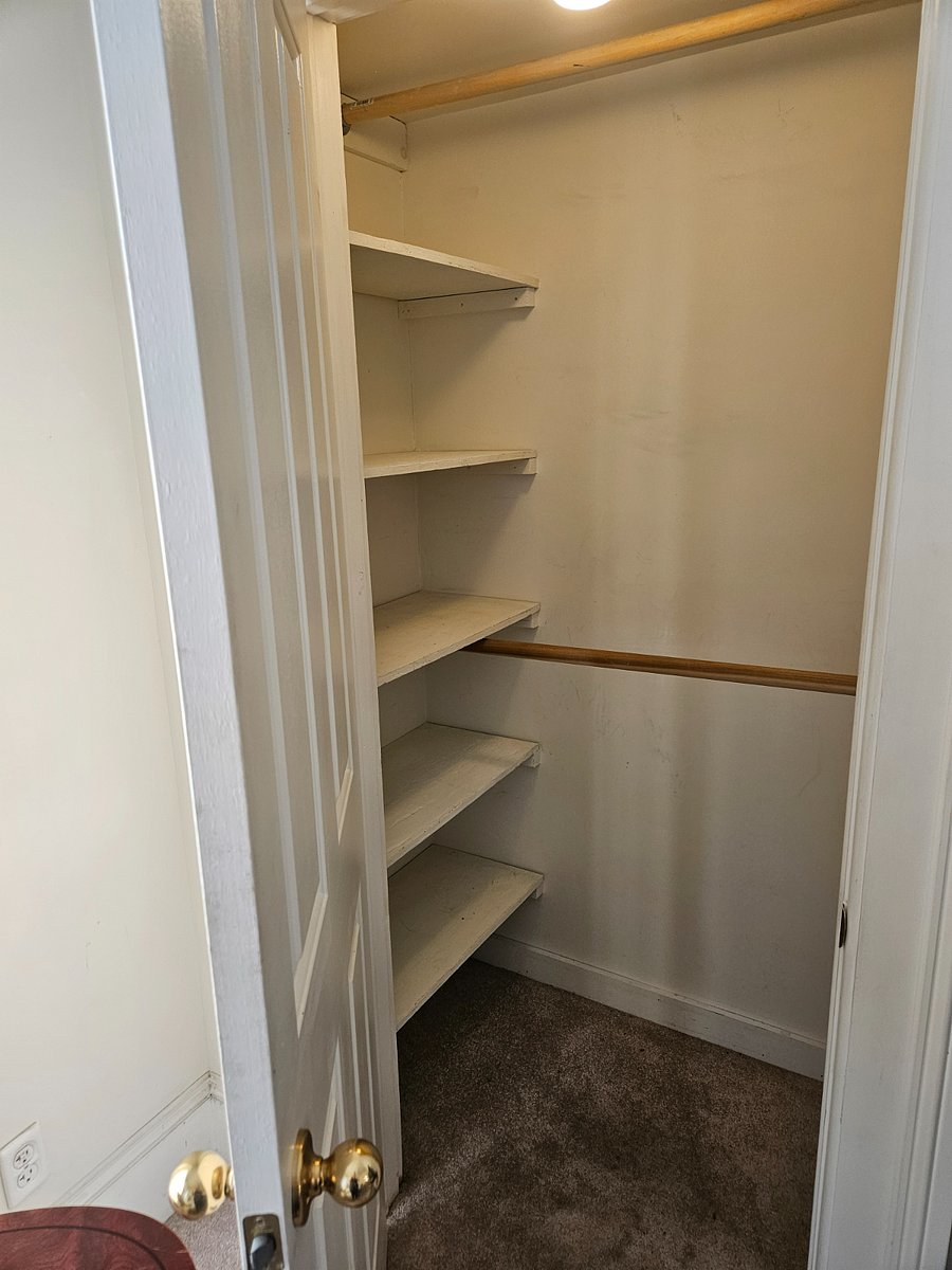 This closet has hanfing for jackets, pants and skirts, the other is full length coats and dresses.