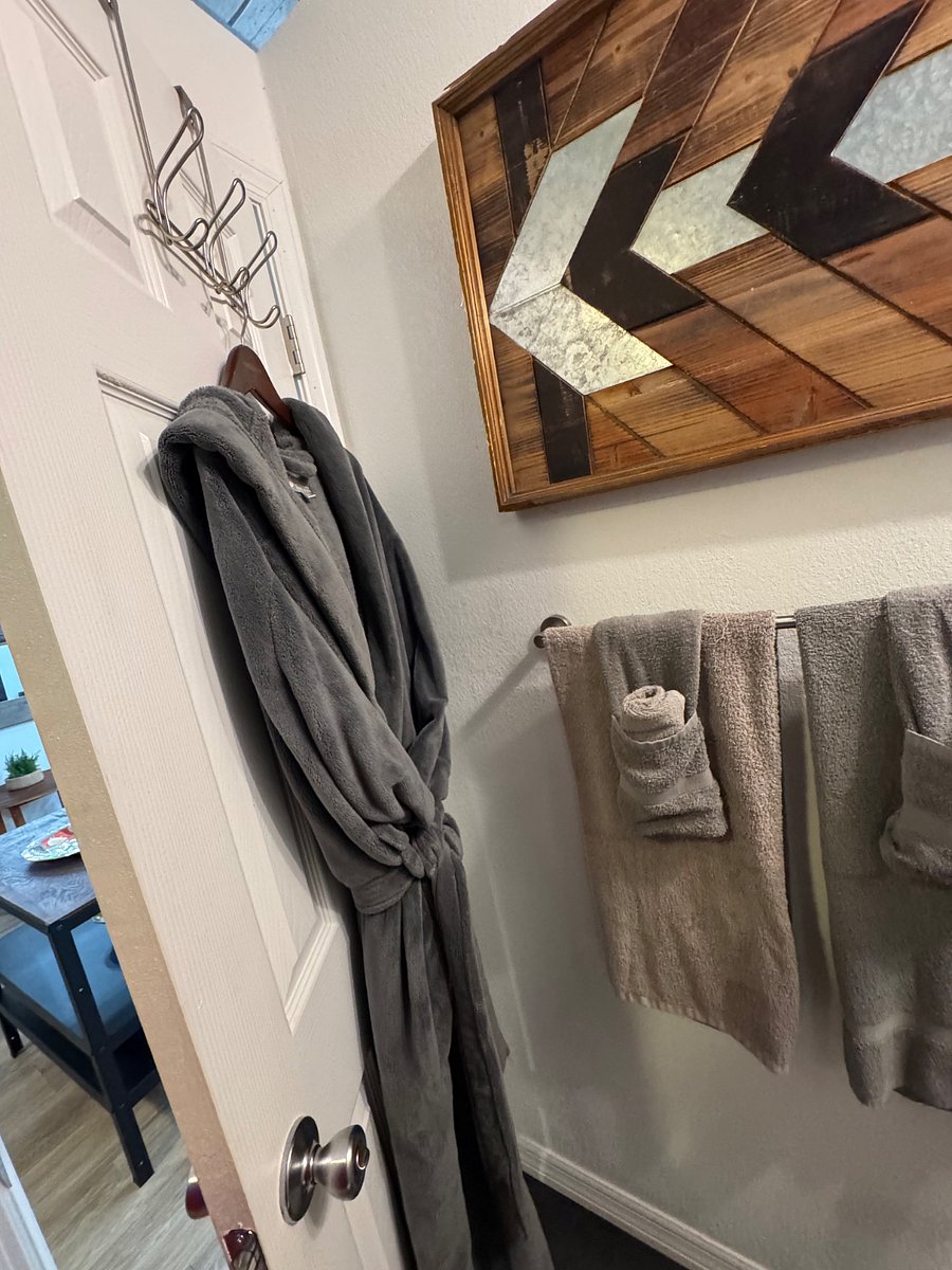 towels bathrobe body wash provided