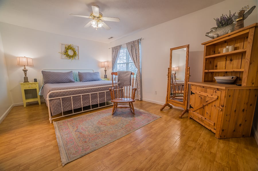 Master bedroom king bed