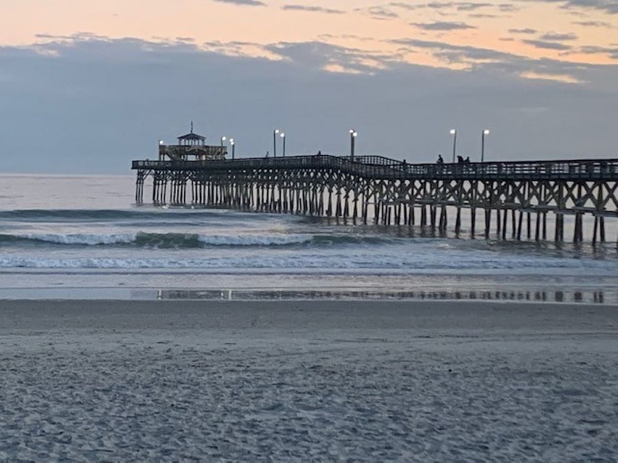 The Cherry Grove, SC pier is only 5 miles away.