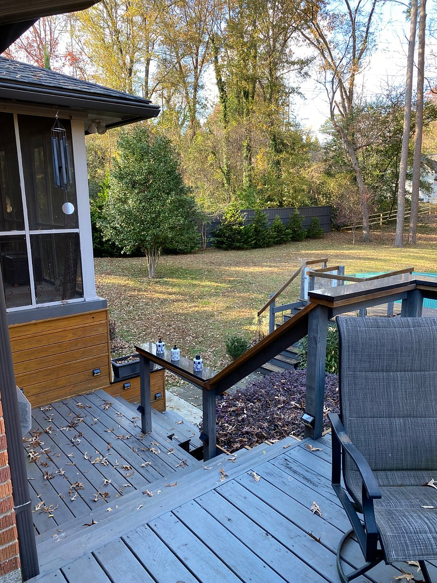 Deck and Backyard