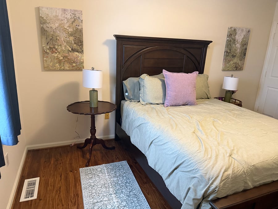 Primary bedroom with ensuite and 2 closets