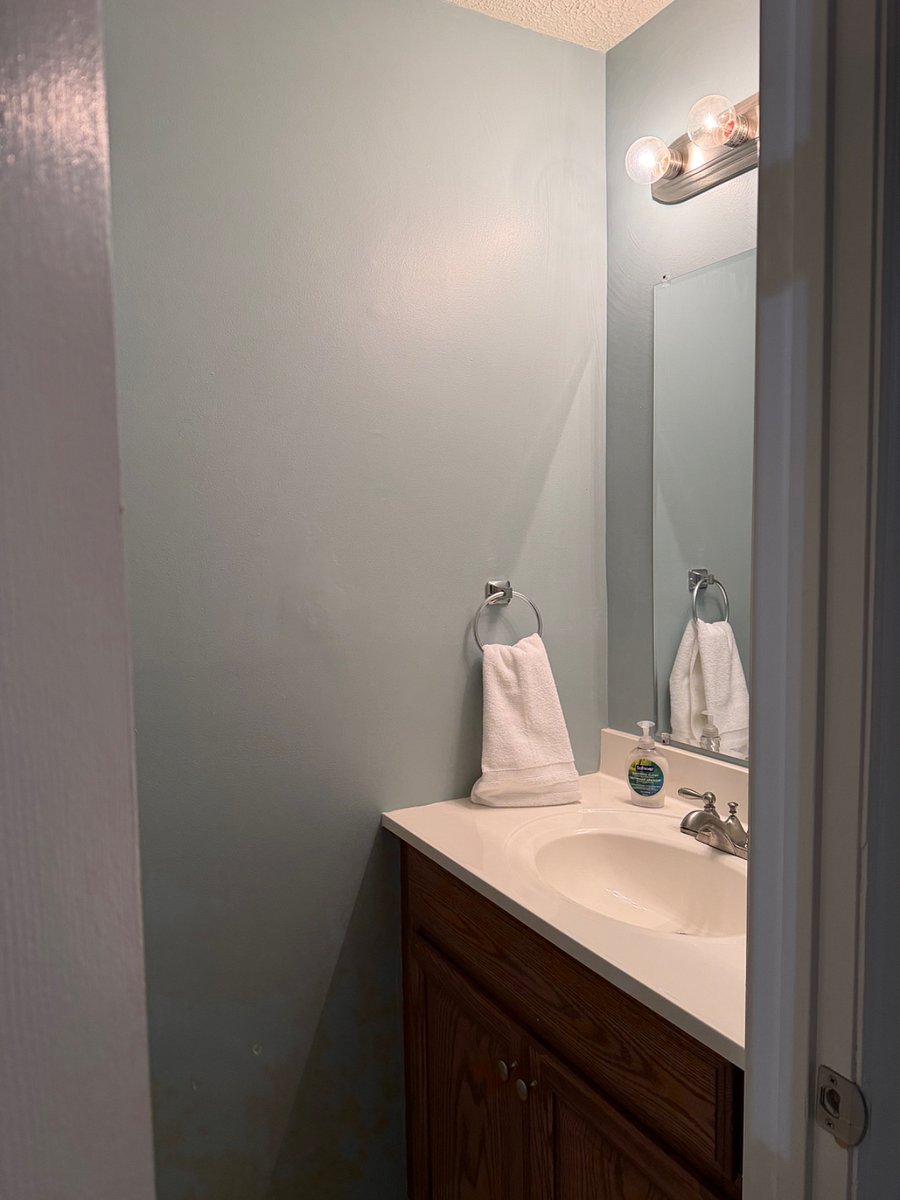 Main level powder room