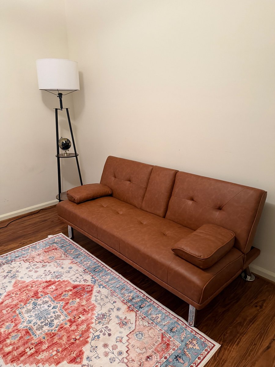 3rd bedroom set up as office with futon