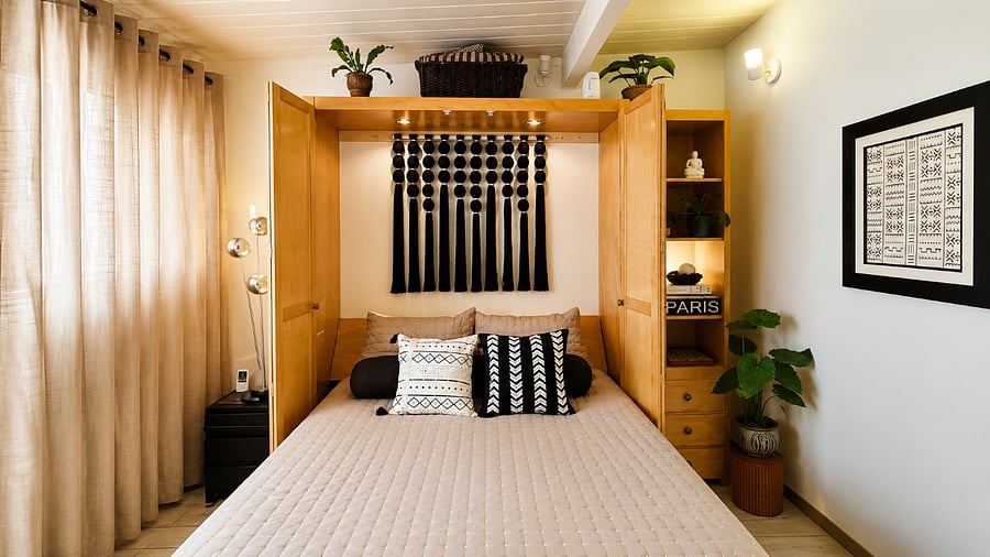 Cozy bedding and thoughtful furnishings create a welcoming retreat.