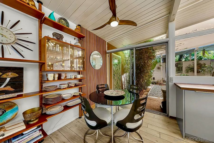 Every space is filled with natural light and garden views.