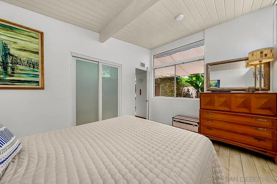 Wake to peaceful views of the private atrium garden.
