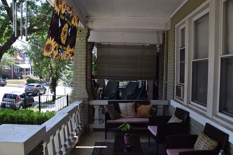 Gracious comfy front porch